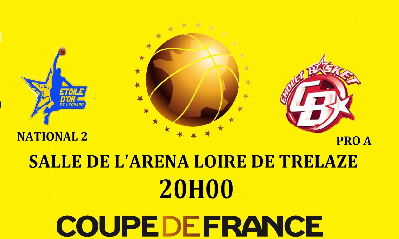 L’Étoile d’Or Saint-Léonard (NM2) accueille Cholet Basket (Pro A), pour un match de gala, à Trélazé.