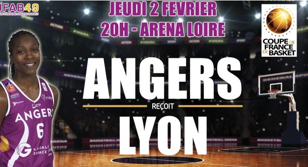 Coupe de France (1/4 de finale) : L’UFAB reçoit Lyon, ce Jeudi à 20h, à l’Aréna Loire de Trélazé.
