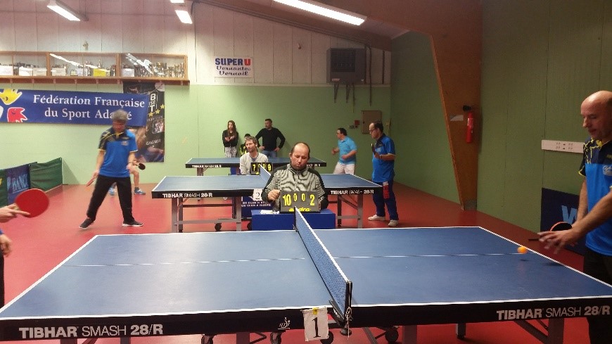 Championnat Départemental de Tennis de table Sport Adapté, ce week-end à Vernantes.