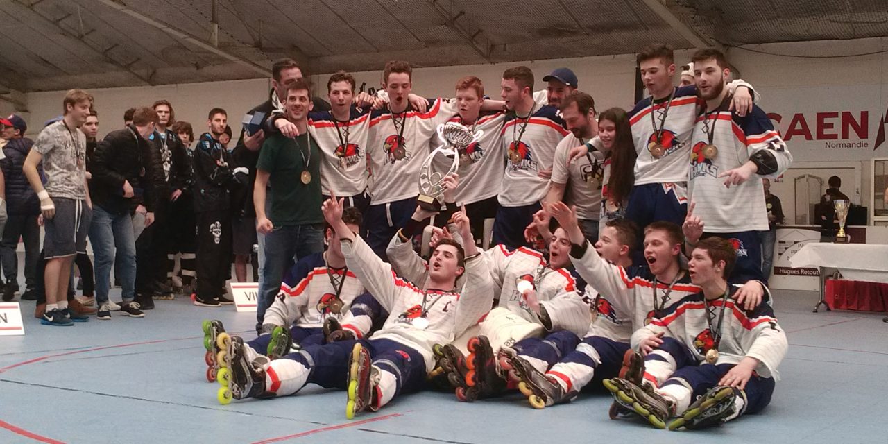 Les Hawks Angers Roller sacrés Champion de France Juniors Élite.