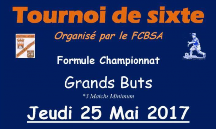 Le FC Bécon Saint-Augustin organise son tournoi de sixte, formule championnat.