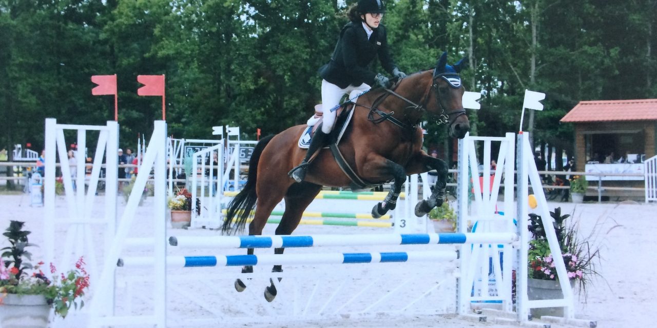 Première expérience au championnat de France d’équitation pour Margot Labbé.