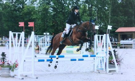 Première expérience au championnat de France d’équitation pour Margot Labbé.