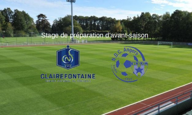 Les joueurs d&rsquo;Angers NDC sont à l&rsquo;INF Clairefontaine, ce week-end, en stage de préparation.