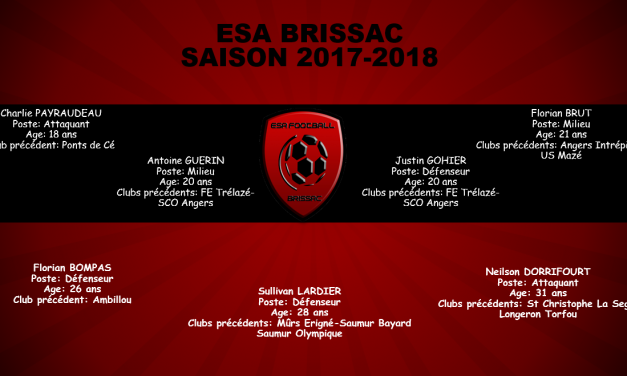 L’ES Brissac officialise sept nouvelles arrivées.