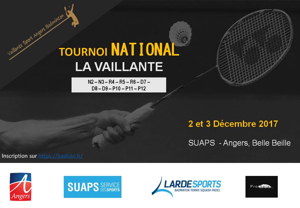 25e Masters National de la Vaillante Badminton Angers !