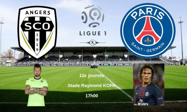 Ligue 1 (12e journée) : Angers SCO reçoit le Paris Saint-Germain.
