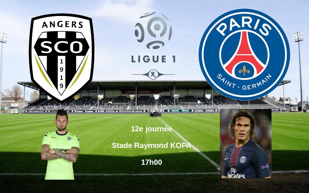 Ligue 1 (12e journée) : Angers SCO reçoit le Paris Saint-Germain.