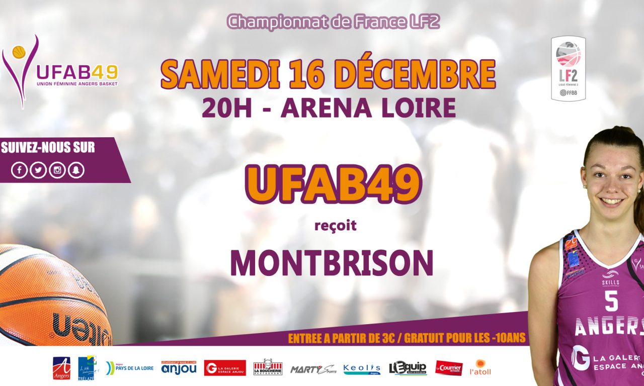 LF2 (11e journée) : L’UFAB 49 reçoit Montbrison dans un match de haut de tableau.