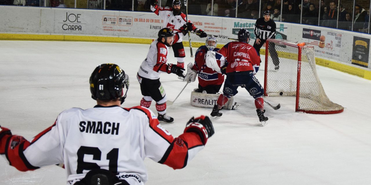 Ligue Magnus (28e journée) : Les Ducs d’Angers s’inclinent au bout du suspense face aux Gothiques d’Amiens (4-5, ap.).