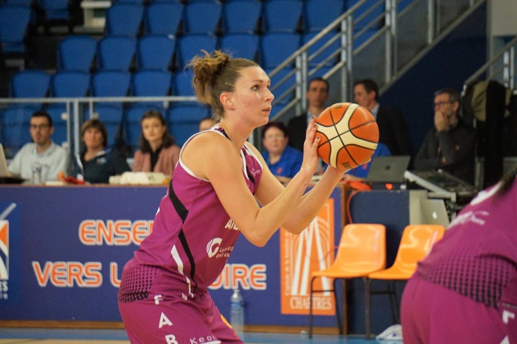 "Elodie Christmann, lors de son premier match avec l'UFAB49, à Chartres. (Photo: Page Facebook UFAB49)