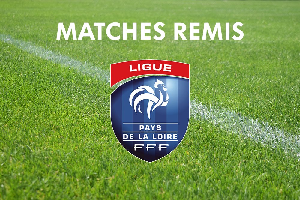 Récapitulatif de tous les matchs remis, au niveau Ligue, pour les équipes du Maine-et-Loire.