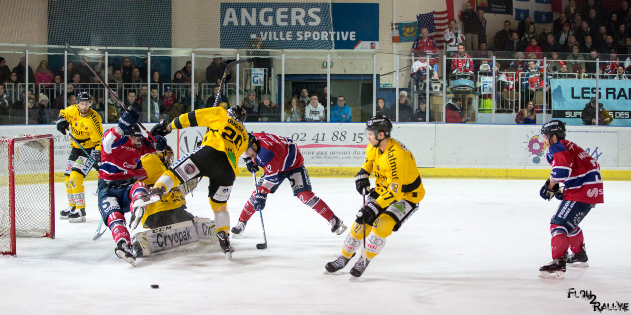 Ligue Magnus (34e journée) : Derby de haute volée, remporté par Rouen aux dépens d’Angers (4-4, tab. : 0-1).