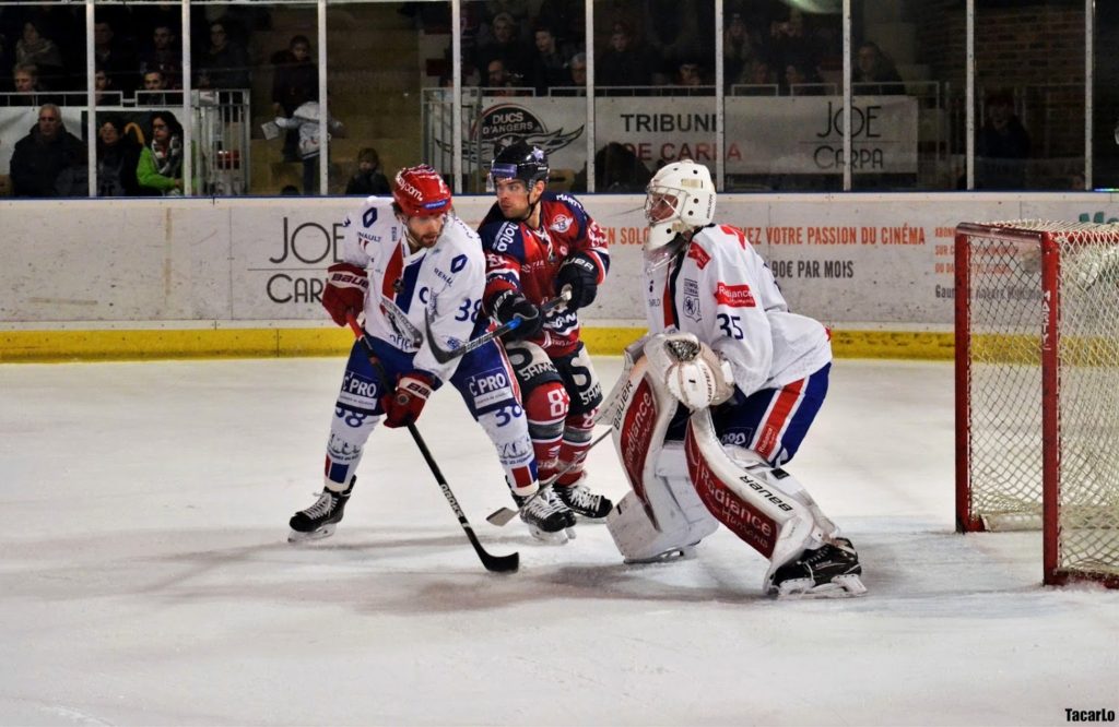 Maris JUCERS a été élu homme du match du côté lyonnais et a été l'auteur de 92,85 % d'arrêts (39/42). (photo : Charlotte TACARLO).