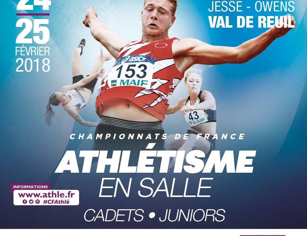 Championnats de France en salle : les cadets et juniors qualifiés pour Val de Reuil.