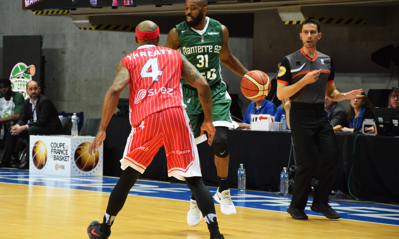 Coupe de France de basket : Nanterre se qualifie dans la douleur face à Denain (66-79).