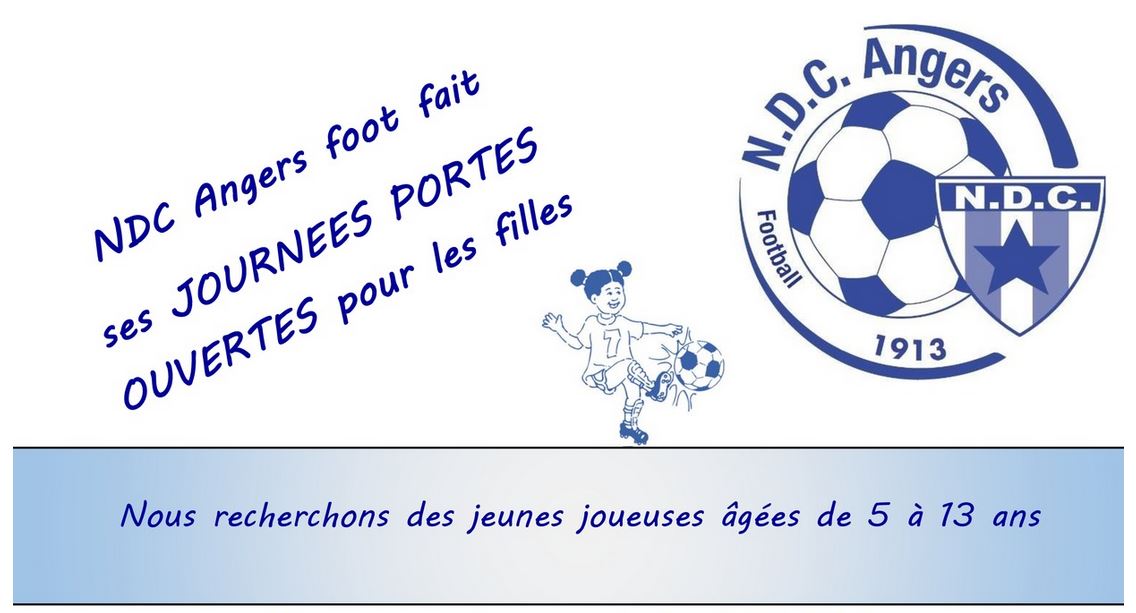 Angers NDC ouvre ses portes, le 19 Mai et les 9 et 22 Juin, pour sa section féminine !