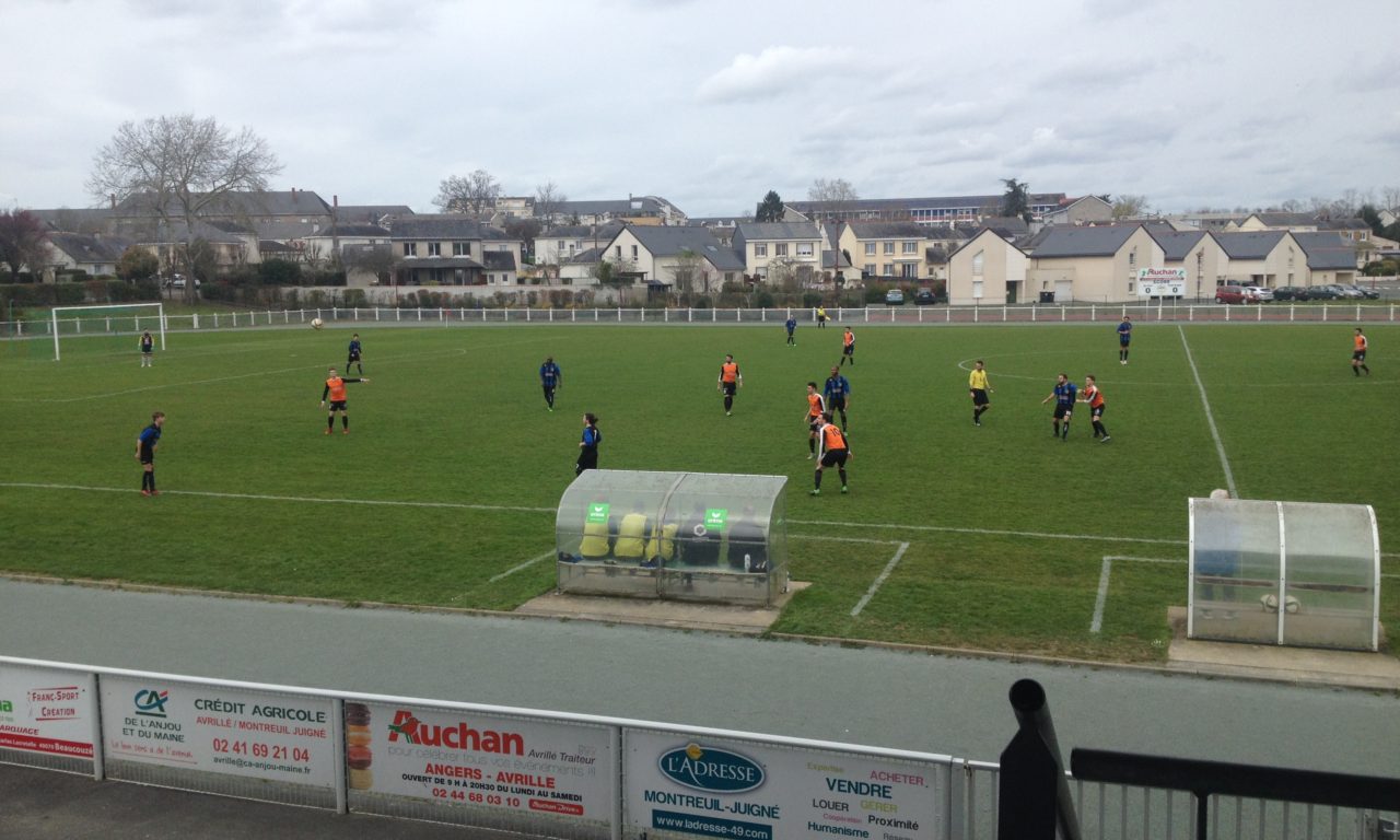 Coupe de l&rsquo;Anjou (1/8ème de finale) : Montreuil réalise l&rsquo;exploit face au Foyer de Trélazé (2-0).
