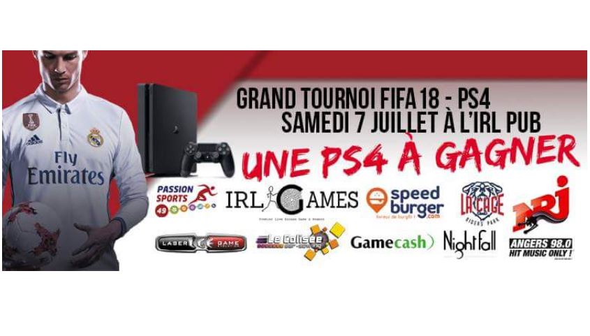 Same Blood E-Sport organise un tournoi de jeu vidéo de football virtuel FIFA 18 sur Playstation 4.