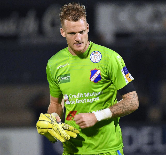 Théo Guivarch (Avec le maillot de l'US Concarneau). (Crédit Photo - Nicolas Créach). 