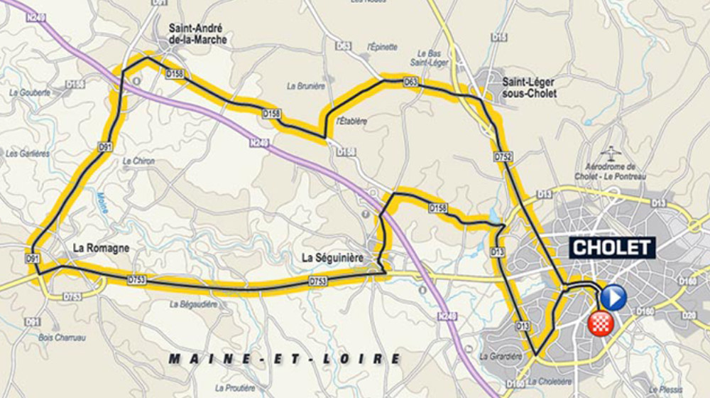Présentation de la troisième étape du Tour de France 2018 à Cholet.