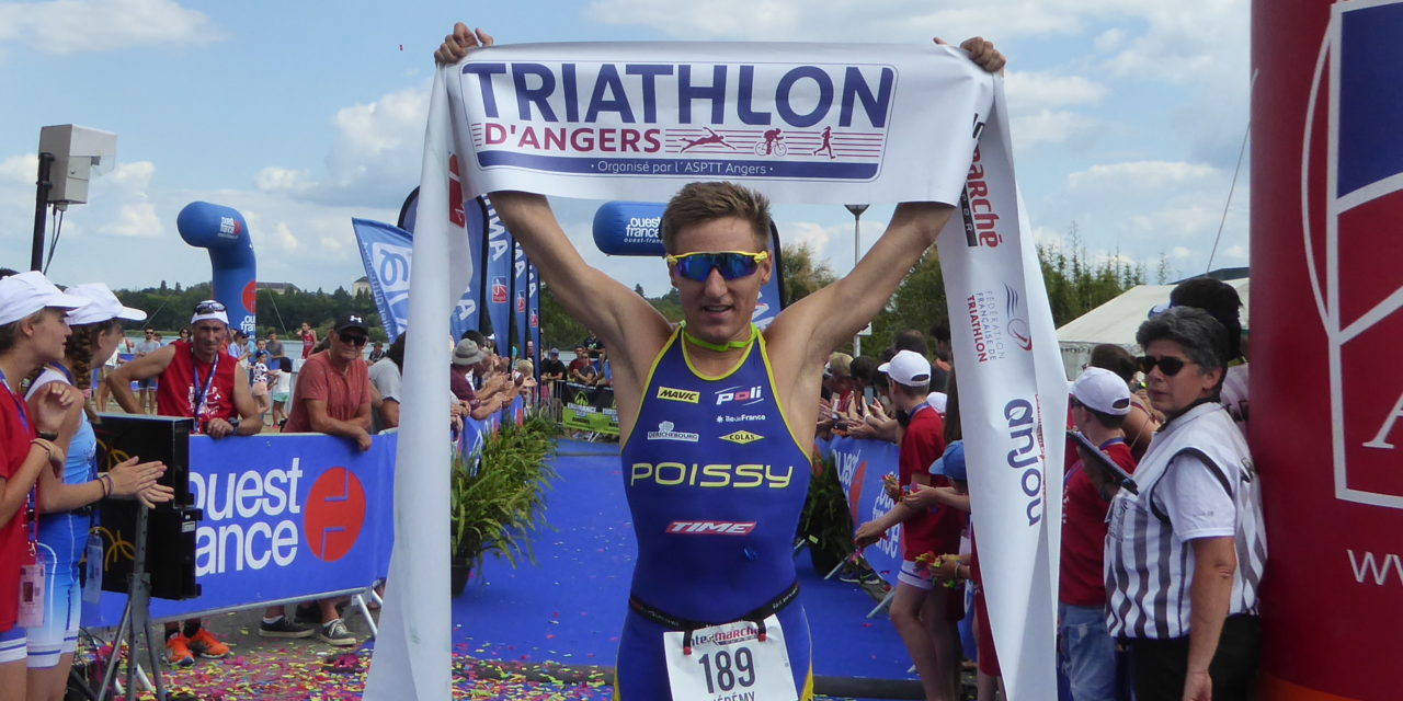 Jérémy QUINDOS et Manon-Cécile CLIMENT s’imposent au Triathlon d’Angers 2018.