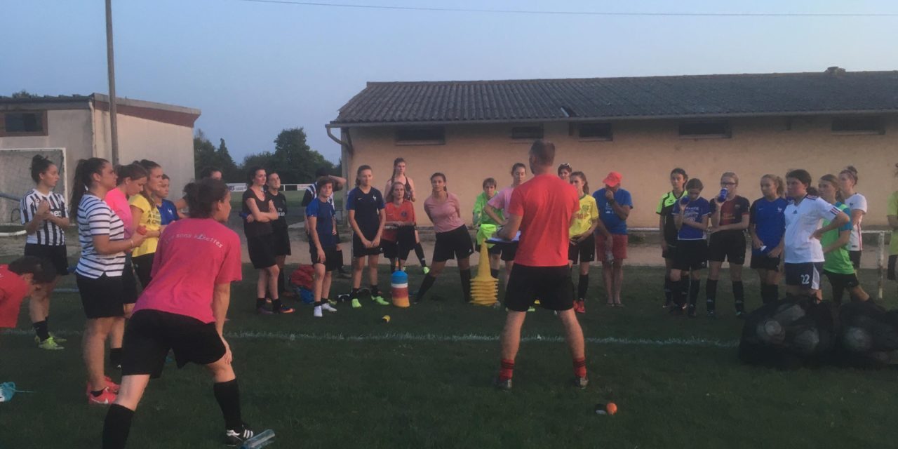 Heure de reprise pour les féminines de l’Andrezé Jub Jallais Football Club.
