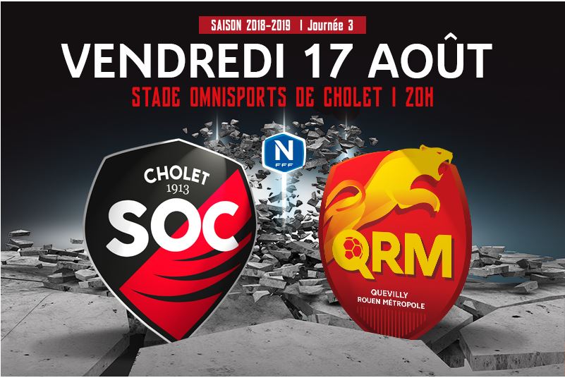 National (3e journée) : Le SO Cholet veut décrocher sa première victoire à domicile face à Quevilly-Rouen.