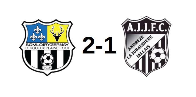 D1 (1ère journée) : Somloiryzernay sort vainqueur du match face à Andrezé-Jub-Jallais (2-1).