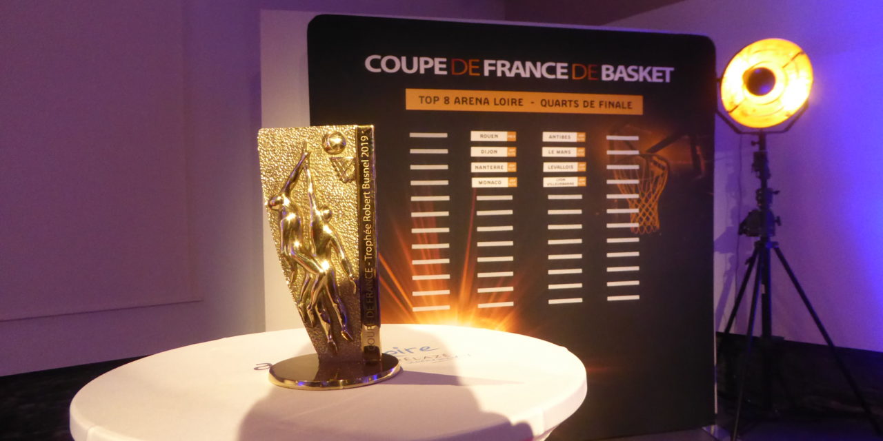 Tirage au sort du Top 8 de basket qui aura lieu à l’Arena Loire de Trélazé.