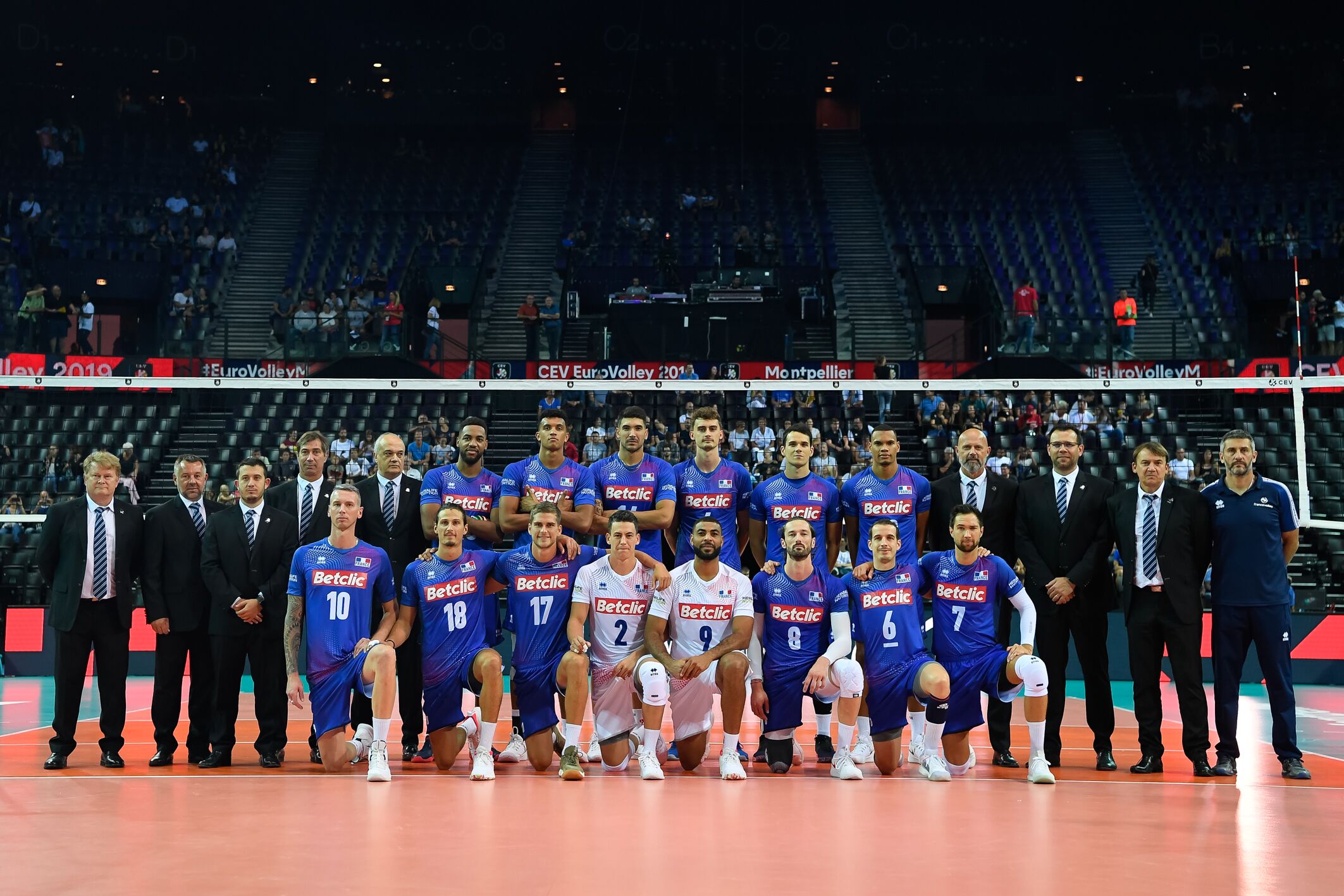 L'équipe de France de Volley.