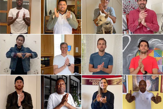 Le football soutient les héros de notre société.