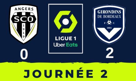L1 (J2) : En panne d’efficacité, Angers chute à domicile face à Bordeaux (2-0).