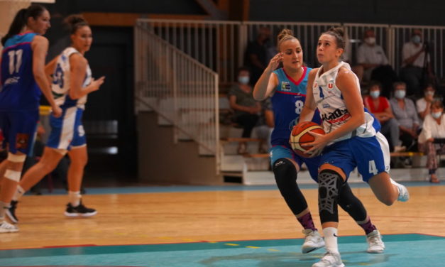 Les joueuses du Saumur Loire Basket 49 en déplacement à Trégueux, ce samedi.