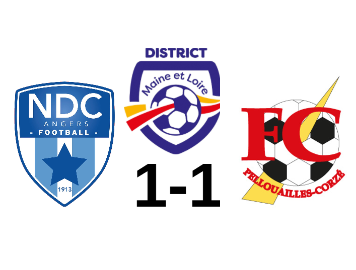 D1 (J20) : Angers NDC et Pellouailles-Corzé se neutralisent (1-1).