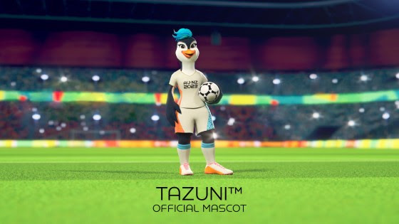 De la mer de Tasman à la découverte du globe : Tazuni mascotte officielle de la Coupe du Monde Féminine de la FIFA.