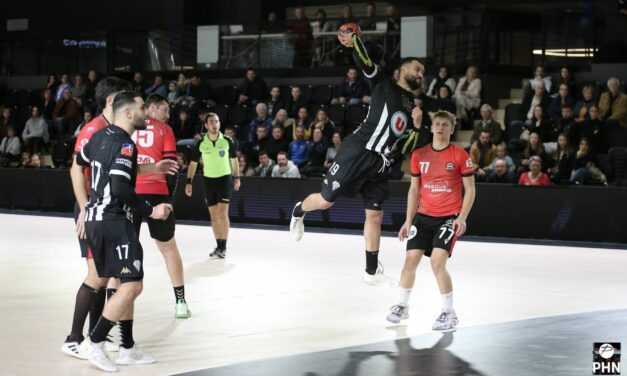 Angers SCO Handball confirme son statut de leader face à Pau Nousty Sports.