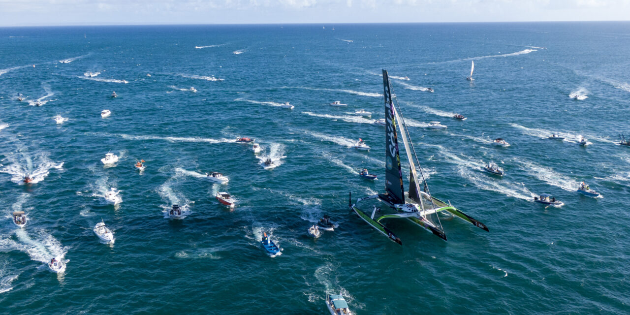 Thomas Coville (Sodebo Ultim 3) troisième de la Route du Rhum – Destination Guadeloupe.