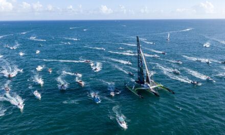 Thomas Coville (Sodebo Ultim 3) troisième de la Route du Rhum – Destination Guadeloupe.