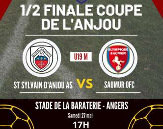 Coupe de l’Anjou U19 : L’AS Saint-Sylvain aura fort à faire face à l’Olympique de Saumur.