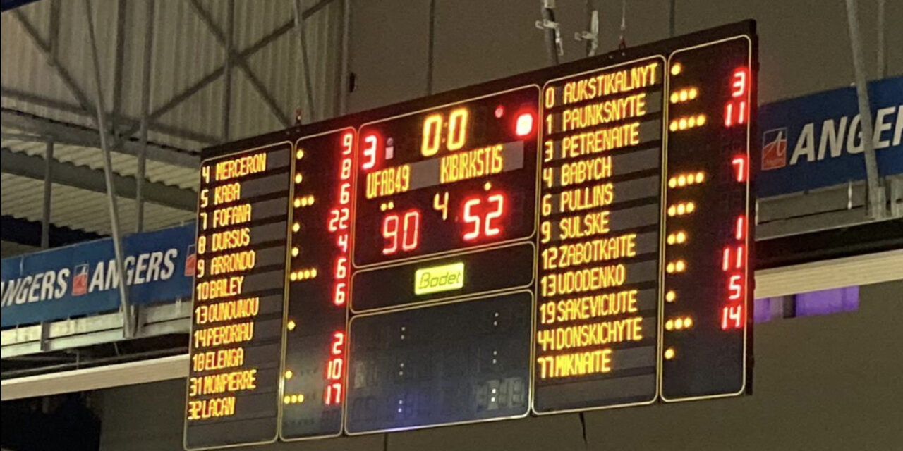 Eurocup : L’UFAB gagne largement face à Kibirkstis (90-52) et valide sa qualification au prochain tour