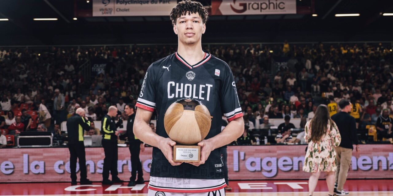 La pépite choletaise, Tidjane SALAÜN, élu meilleur jeune de la phase retour de Betclic Elite !