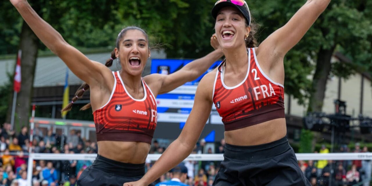 Clémence Vieira et Aline Chamereau vice-championnes d’Europe de Beach-volley !