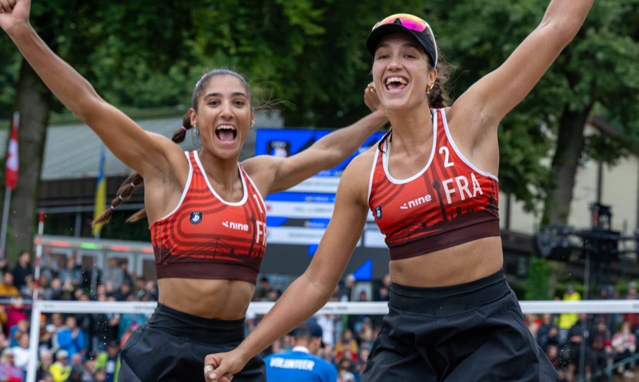Clémence Vieira et Aline Chamereau vice-championnes d’Europe de Beach-volley !