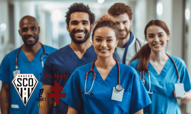 Angers SCO célèbre les soignants du territoire lors d’une journée spéciale au Stade Raymond-Kopa.