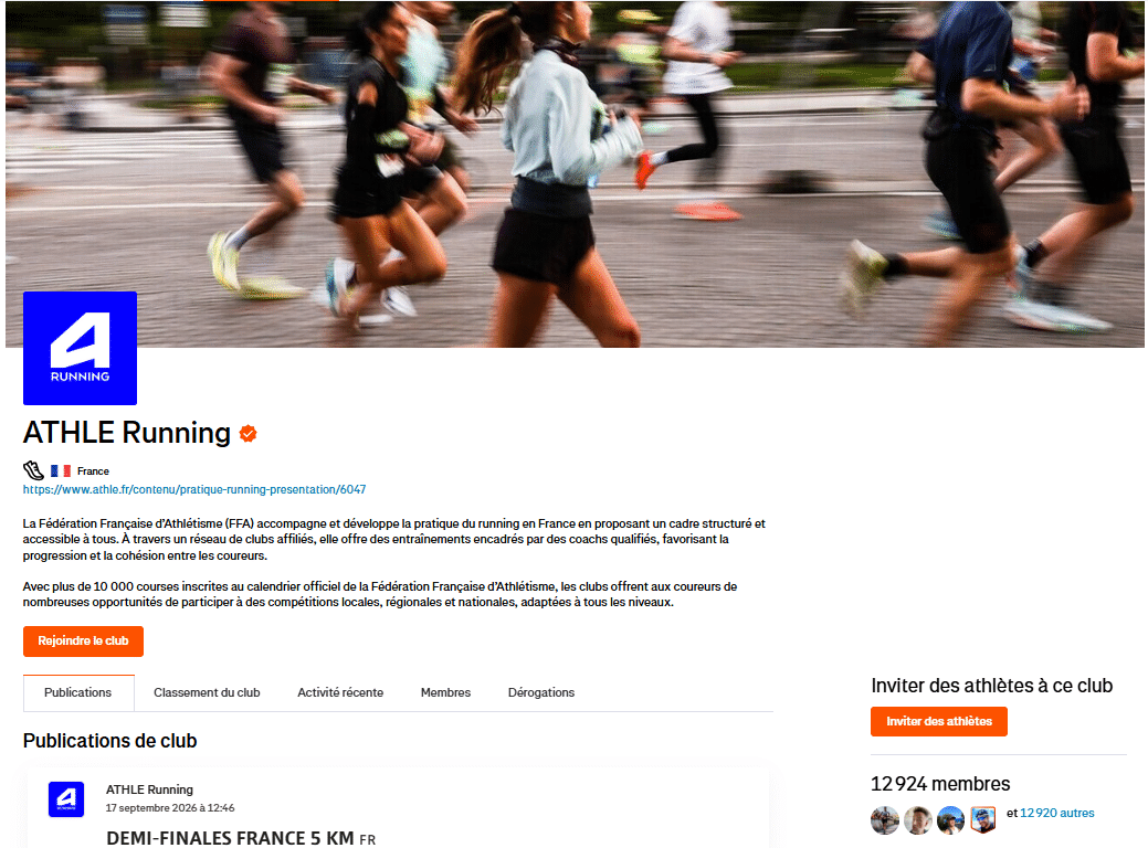 La Fédération Française d&rsquo;Athlétisme et Strava s&rsquo;associent pour connecter les clubs d&rsquo;athlétisme à la plus grande communauté sportive au monde