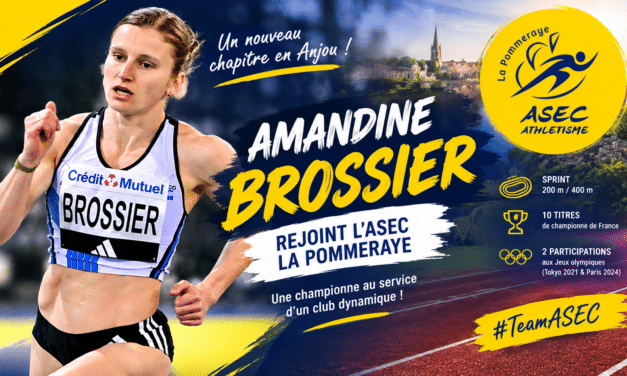 Athlétisme : Amandine Brossier rejoint l’ASEC La Pommeraye, un nouveau chapitre pour la championne angevine